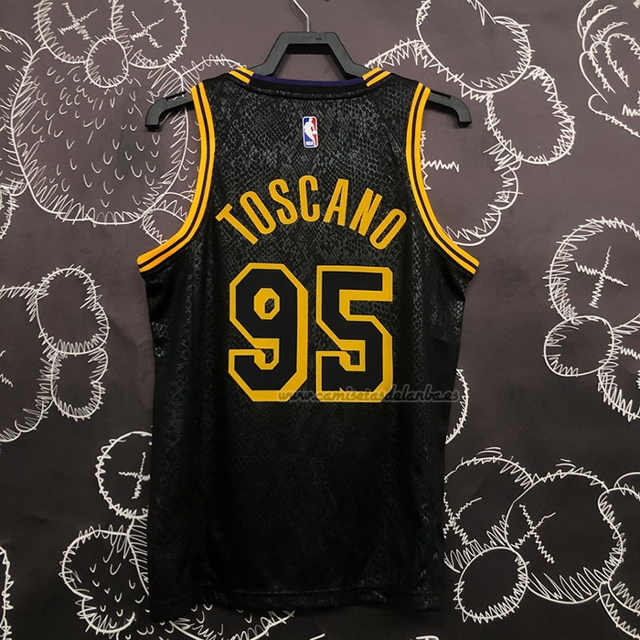 Camiseta Los Angeles Lakers Juan Toscano-Anderson NO 95 Mamba 2021-22 Negro